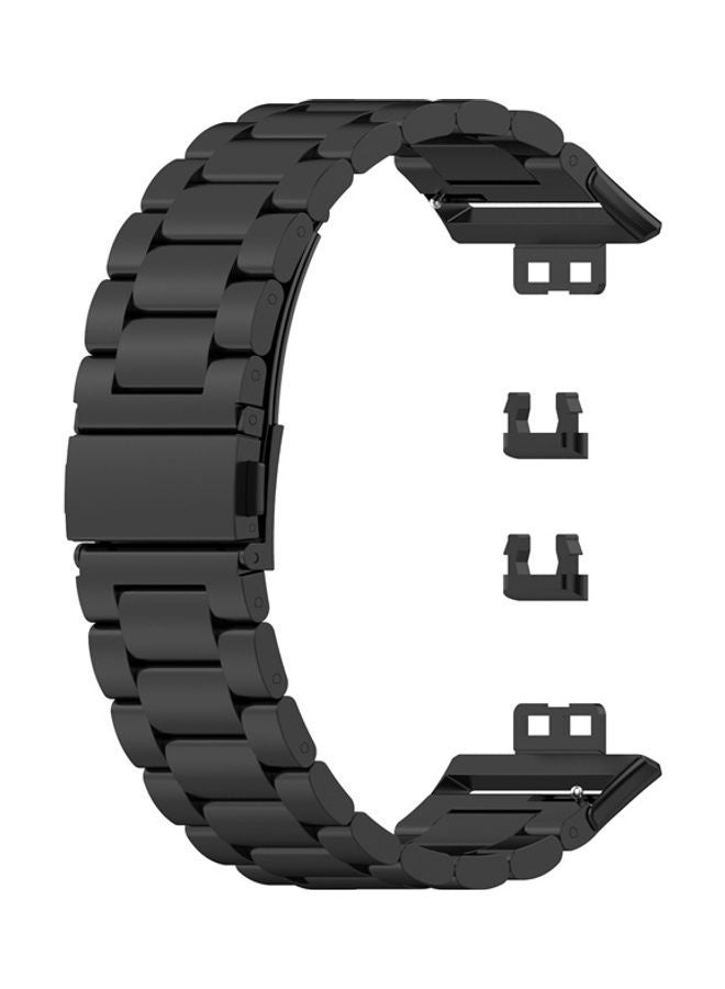 فيت سوار معدنيband ووتش فيت مقاس 42/44/45/49 mm لون أسود - Image 4